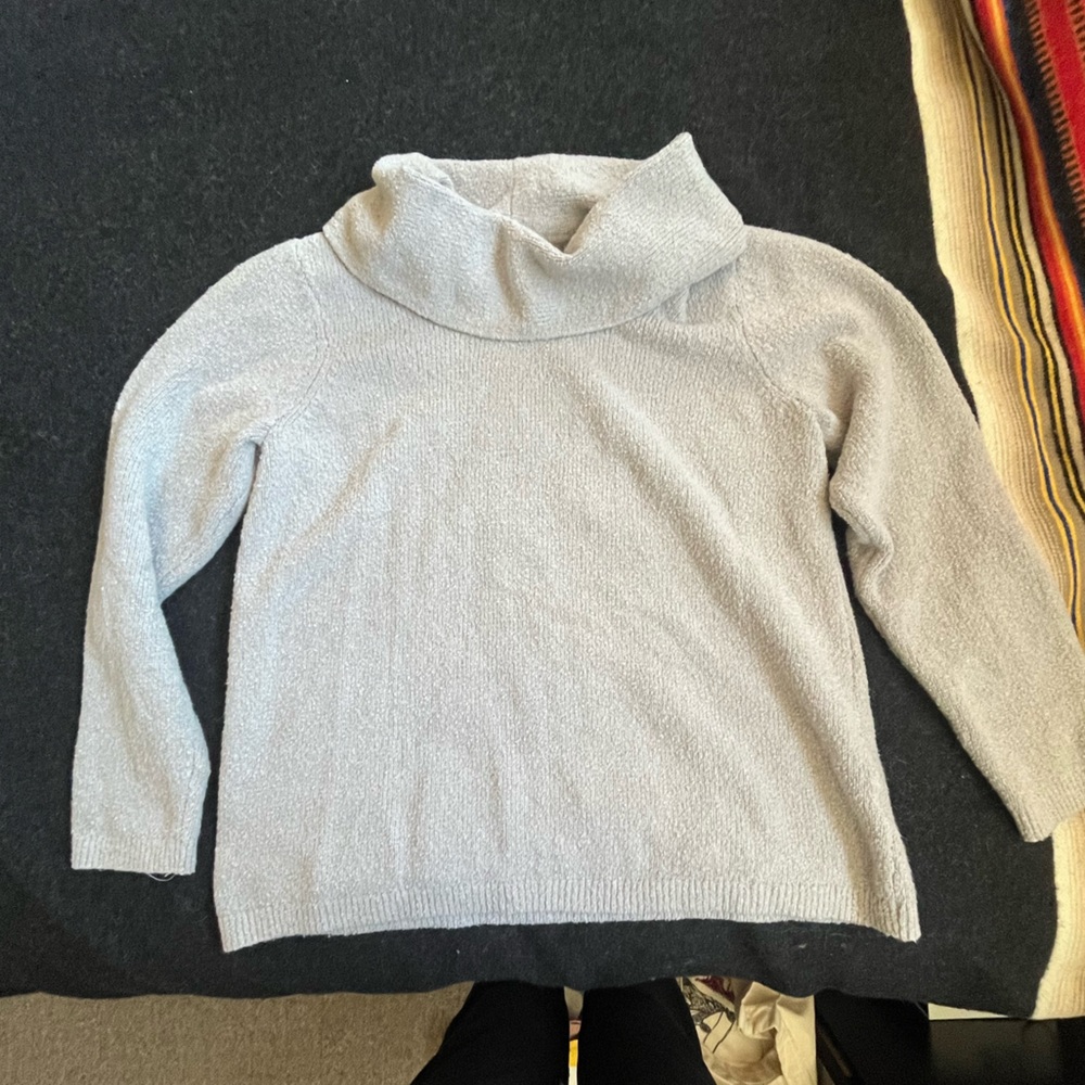 Cozy Gray Turtleneck Sweater